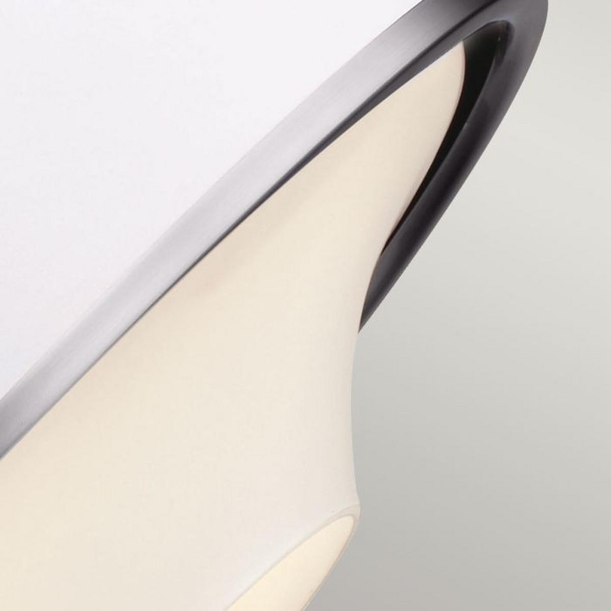 HÄNGLAMPA Holloway 47.9/54 cm  - vit/stålfärgad, Klassisk, metall (47.9/54cm) - Elstead Lighting