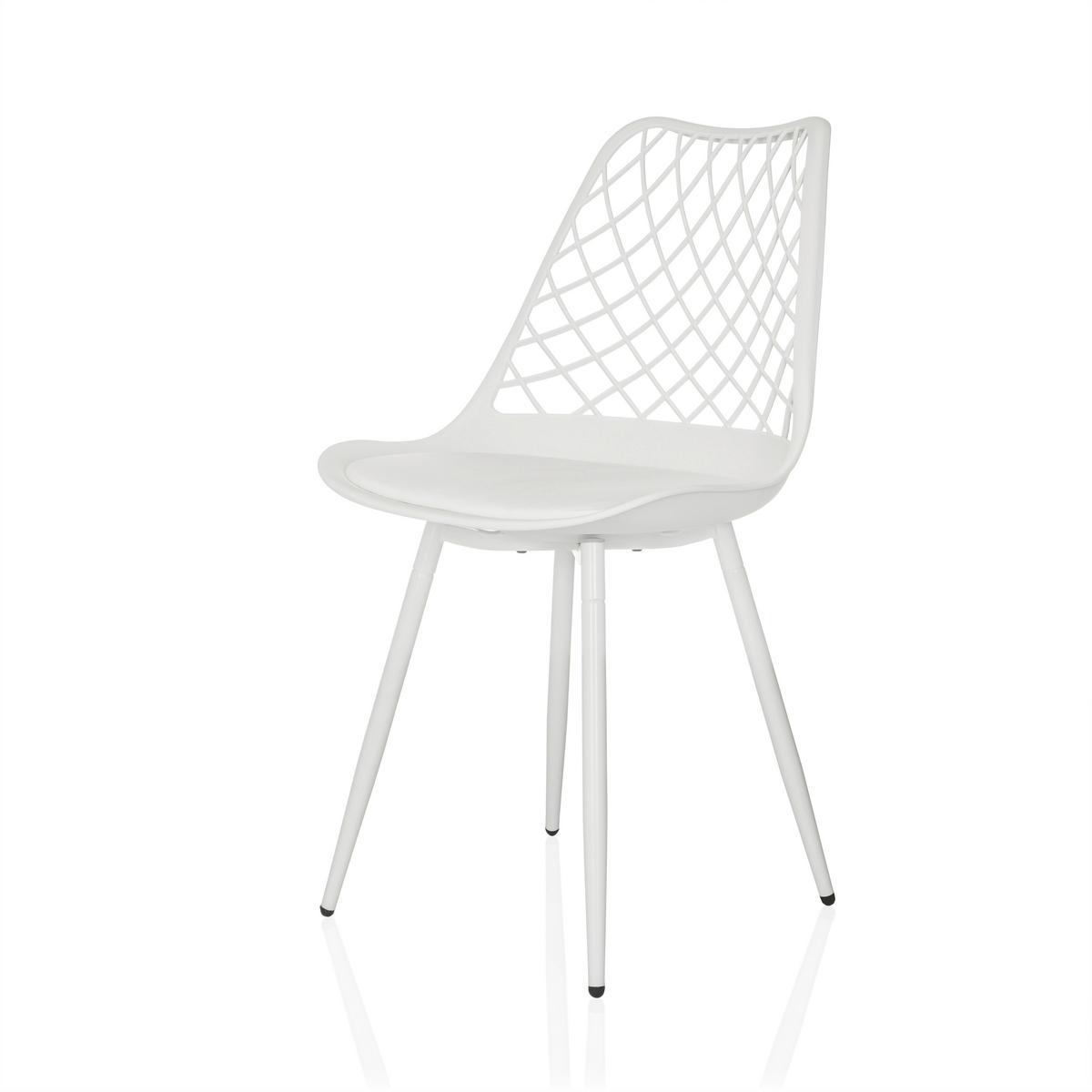 GARTENSTUHL Weiß  - Weiß, MODERN, Kunststoff/Metall (48/83/57cm) - MID.YOU