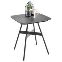 COUCHTISCH in Metall, Keramik 43/43/49 cm  - Dunkelgrau/Anthrazit, Design, Keramik/Metall (43/43/49cm) - Venjakob