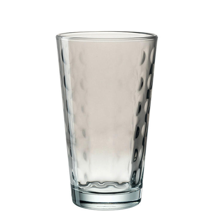 KOZAREC ZA VODO  OPTIC XL 540 ml - siva, Basics, steklo (9,20/15,50/9,20cm) - Leonardo