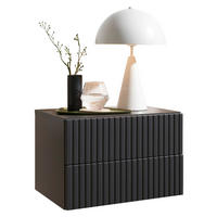 NACHTSCHRANK 42/28/30 cm  - Graphitfarben, KONVENTIONELL, Holzwerkstoff (42/28/30cm) - Boxxx