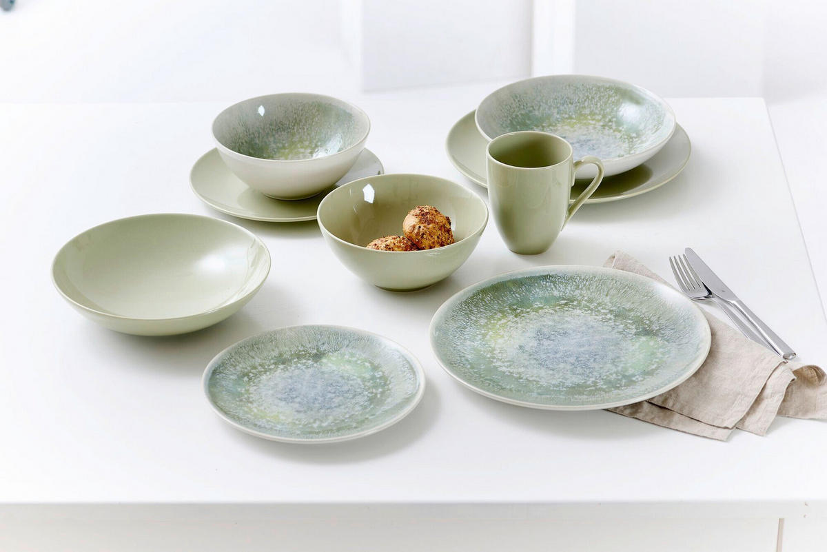 SPEISETELLER Cecina grün    - Grün, Design, Keramik (26/26/3cm) - Ritzenhoff Breker