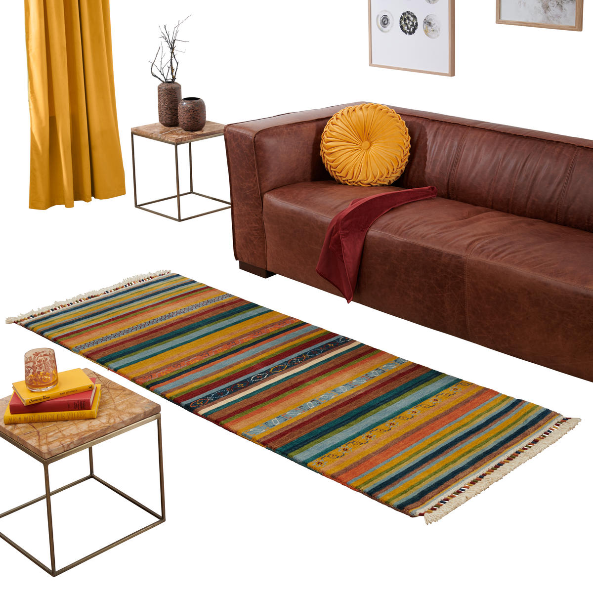 ORIENTTEPPICH 80/300 cm Waves of Rainbow  - Multicolor, Lifestyle, Textil (80/300cm) - Cazaris