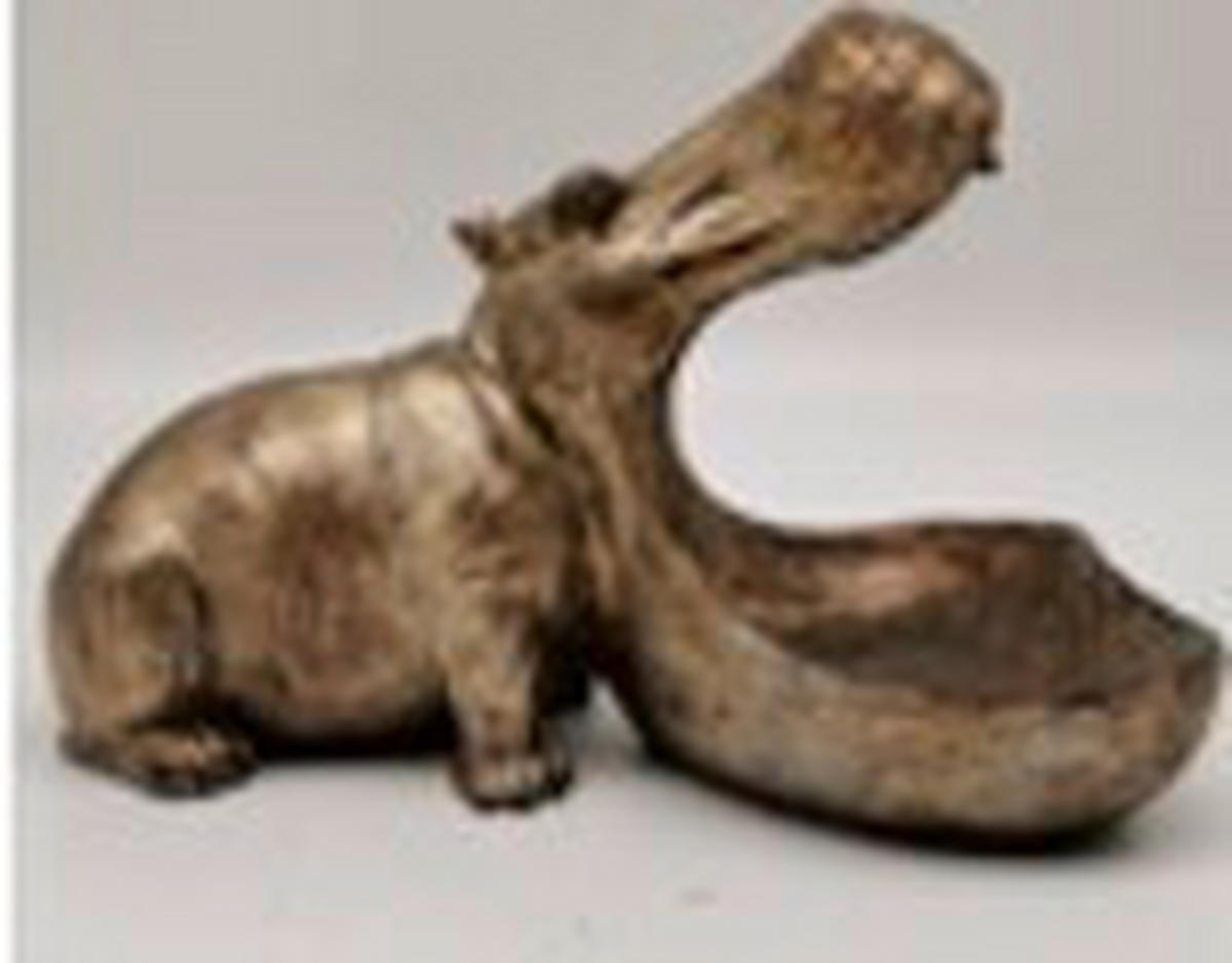 Sculptură - auriu, Basics, plastic (27/17/14,5cm)