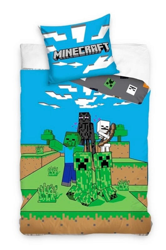 OTROŠKA POSTELJNINA 140/200 cm renforcé  - Basics, tekstil (140/200cm) - Minecraft