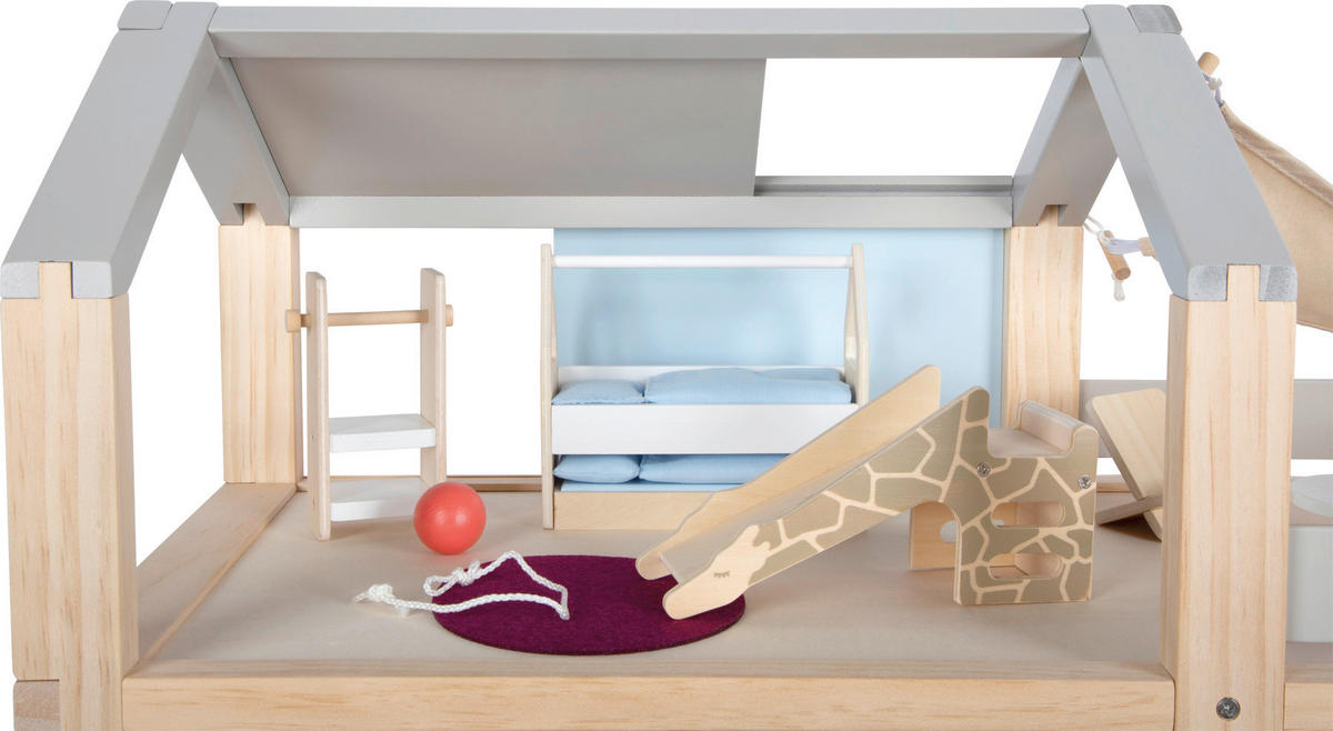 PUPPENHAUS - Multicolor, Basics, Holz (67/67/30cm) - small foot