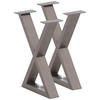 BANKGESTELL 6/45/32 cm  - Edelstahlfarben, Design, Metall (6/45/32cm) - Waldwelt