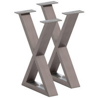 BANKGESTELL 6/45/32 cm  - Edelstahlfarben, Design, Metall (6/45/32cm) - Waldwelt