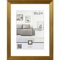 BILDERRAHMEN  - Goldfarben, Basics, Glas/Kunststoff (20cm)
