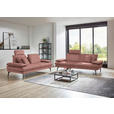 3-SITZER-SOFA in Velours Flieder  - Beige/Flieder, Design, Textil/Metall (222/89/104cm) - Dieter Knoll