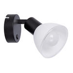 LED-STRAHLER 12/9,6/10 cm   - Klar/Schwarz, Basics, Glas/Metall (12/9,6/10cm) - Novel