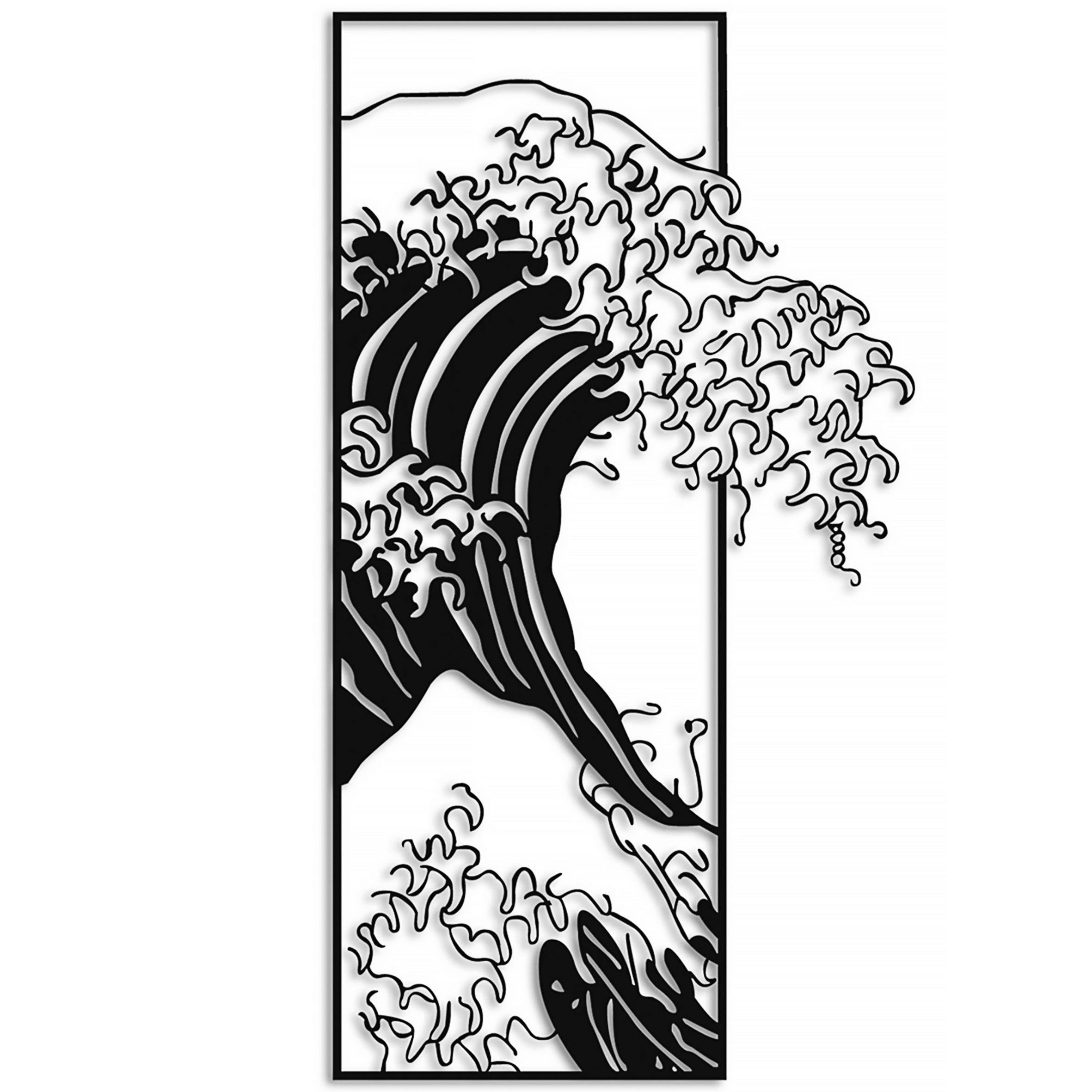 METALLBILD  - Schwarz, Basics, Metall (34/62cm)