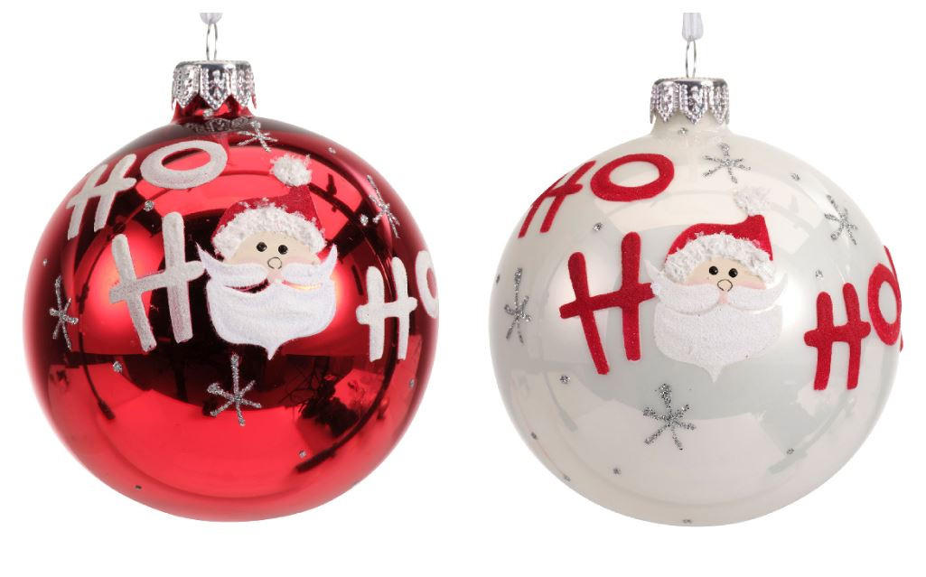 VIANOČNÁ GUĽA   - Basics, sklo (8,00/8,00/8,00cm) - X-Mas