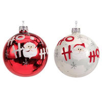 BAŇKA NA VÁNOČNÍ STROMEČEK   - Basics, sklo (8,00/8,00/8,00cm) - X-Mas