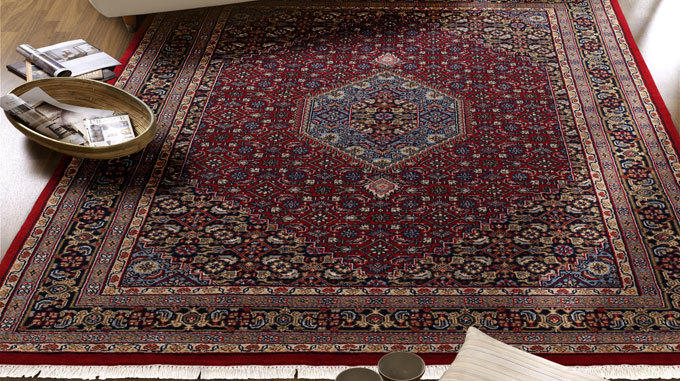CAZARIS Orientteppich rechteckig 60x90 cm Blau/Rot