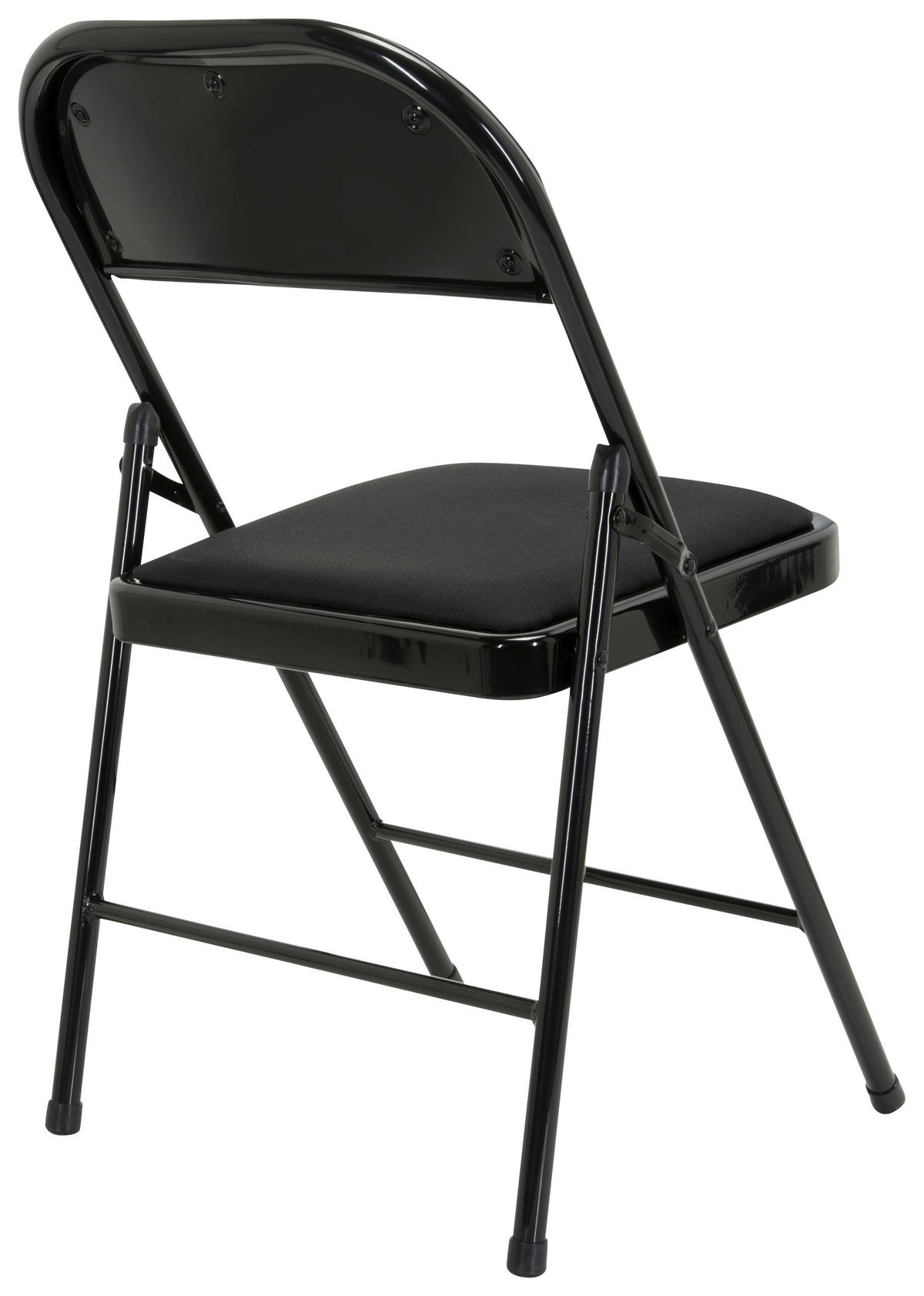 KLAPPSTUHL Flachgewebe Schwarz  - Schwarz, Basics, Textil/Metall (44/80/49cm) - MID.YOU