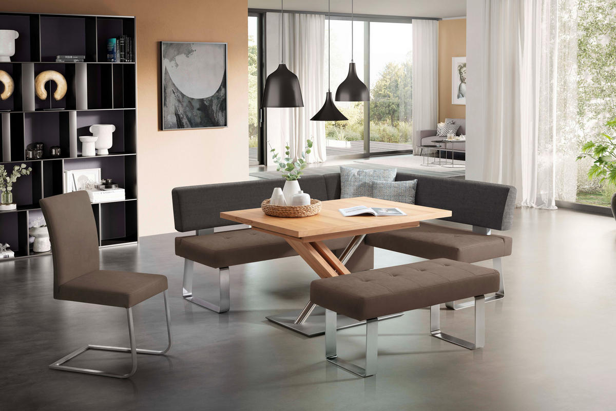 ESSTISCH Eichefarben rechteckig  ausziehbar, in verschiedenen Größen erhältlich, in verschiedenen Holzarten erhältlich, in verschiedenen Holzdekoren erhältlich, Variantenauswahl  - Eichefarben, Design, Holz/Holzwerkstoff (130-178/90/75cm) - Moderano