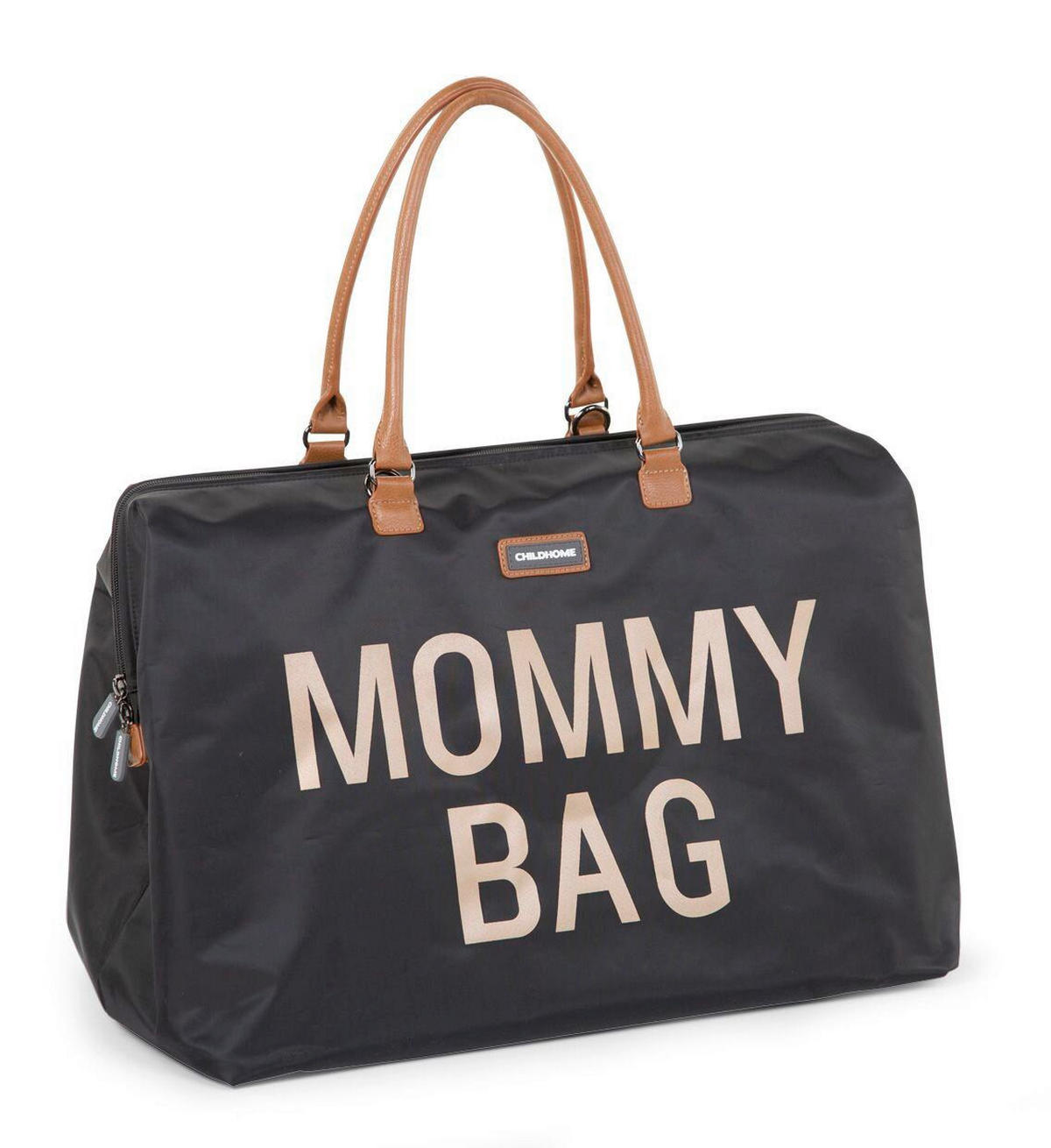 WICKELTASCHE Mommy Bag Black Gold  - Schwarz/Grau, Basics, Textil (30cm) - Childhome