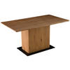 ESSTISCH Eiche furniert rechteckig Walnussfarben  - Walnussfarben/Schwarz, LIFESTYLE, Holz/Holzwerkstoff (160/75/90cm) - MID.YOU