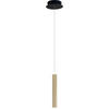 LED-PENDELLEUCHTE Prado 3,7/200 cm   - Messingfarben/Schwarz, Basics, Metall (3,7/200cm) - Fabas Luce