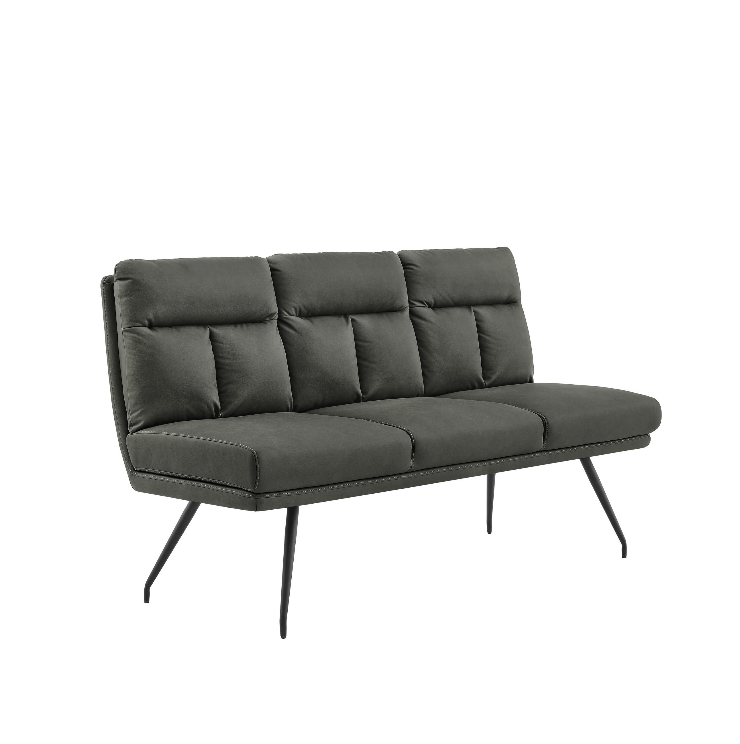 Novel Sitzbank Grau, Schwarz 180x91x68 cm