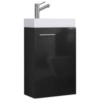 WASCHTISCHKOMBI 40,5 cm  - Schwarz/Weiß, MODERN, Keramik/Holzwerkstoff (40,5cm) - MID.YOU