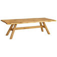 ESSTISCH in Holz 220/100/76 cm  - Eichefarben, Design, Holz (220/100/76cm) - Linea Natura