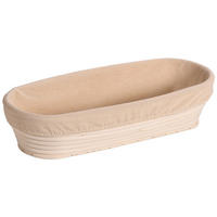 KOŠARA ZA VZHAJANJE TESTA     35,0/15,0/8,0 cm         - krem barve/bež, Basics, tekstil/les (35,0/15,0/8,0cm) - Kesper