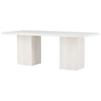 ESSTISCH Pappel furniert rechteckig Weiß  - Weiß, Design, Holz (200/90/75cm) - Livetastic