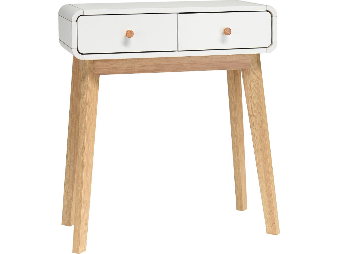 KONSOLE Weiß  - Eichefarben/Weiß, Design, Holzwerkstoff (65/76/30cm) - MID.YOU