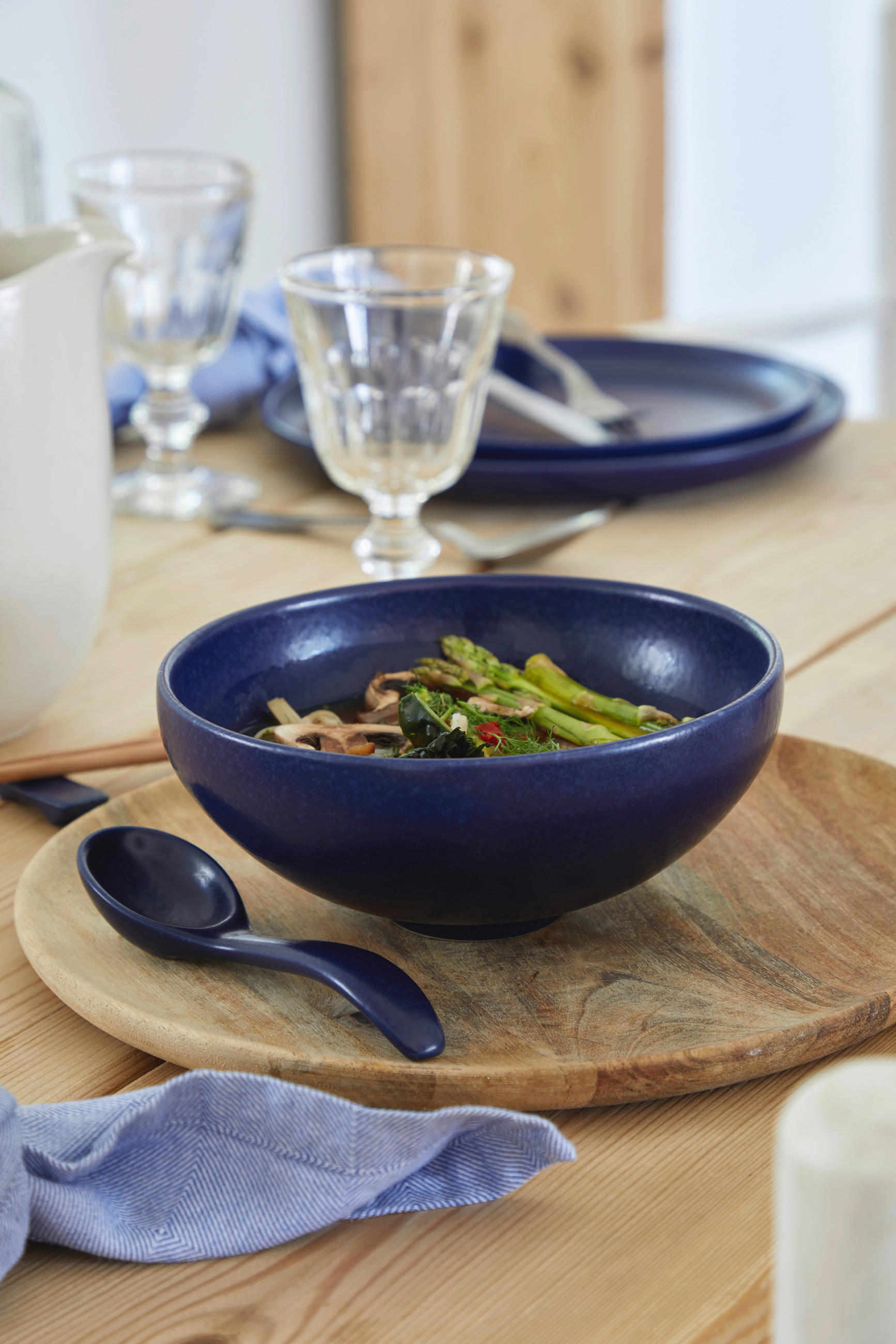 SCHÜSSEL PACIFICA   - Dunkelblau, Basics, Keramik (25/10cm) - Costa Nova