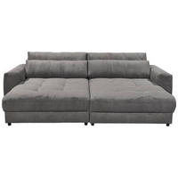 VEĽKÁ POHOVKA, textil, kompozitné drevo, antracitová - čierna/antracitová, Konventionell, kompozitné drevo/textil (292/90/194cm) - MID.YOU