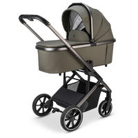 KOMBIKINDERWAGEN  Juntos  Teak  - Olivgrün, Basics (84/97,5/53,5cm) - Osann