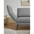 ECKSOFA  in Flachgewebe Hellgrau  255-365/175-224 cm  - Hellgrau/Schwarz, Design, Textil/Metall (255-365/175-224cm) - Dieter Knoll