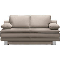 SCHLAFSOFA Beige  - Chromfarben/Beige, Design, Textil/Metall (194/96/86cm) - Novel