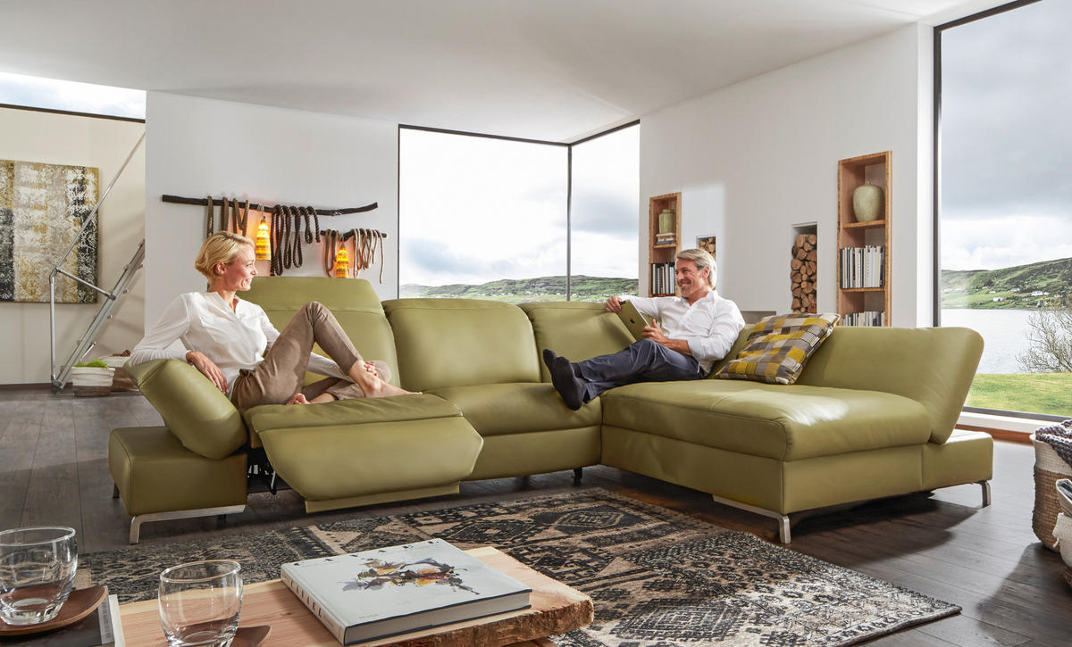 COLȚAR piele verde  - verde, Design, piele (319/213cm) - Himolla