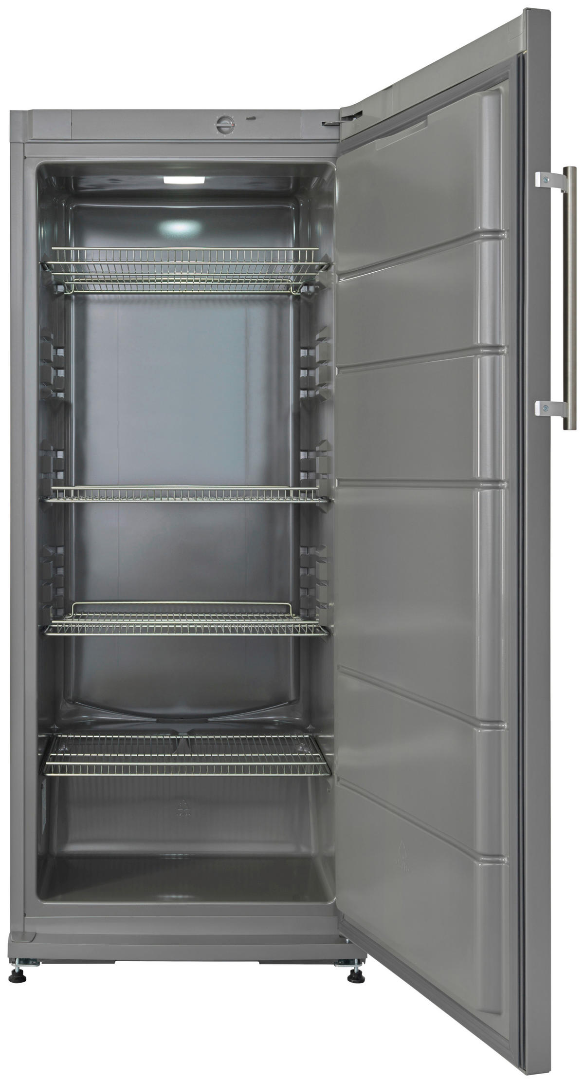 GETRÄNKEKÜHLSCHRANK 60/145/65 cm FK 2570  - Grau, Basics, Metall (60/145/65cm) - Nabo