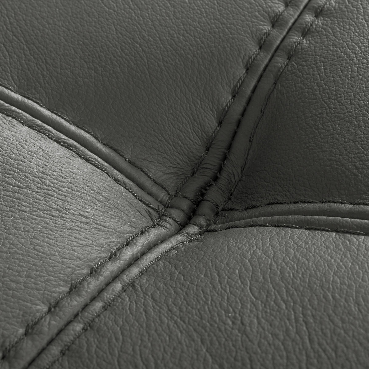 ECKSOFA  in Lederlook Echtleder Anthrazit  - Anthrazit/Schwarz, Design, Leder/Textil (173/247cm) - Livetastic