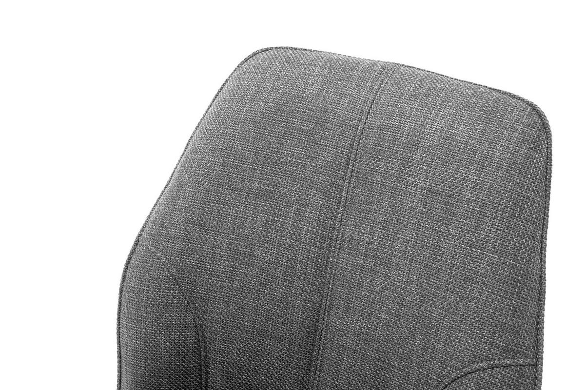 STUHL Webstoff Grau  - Schwarz/Grau, Design, Textil/Metall (49/87/61cm) - Carryhome