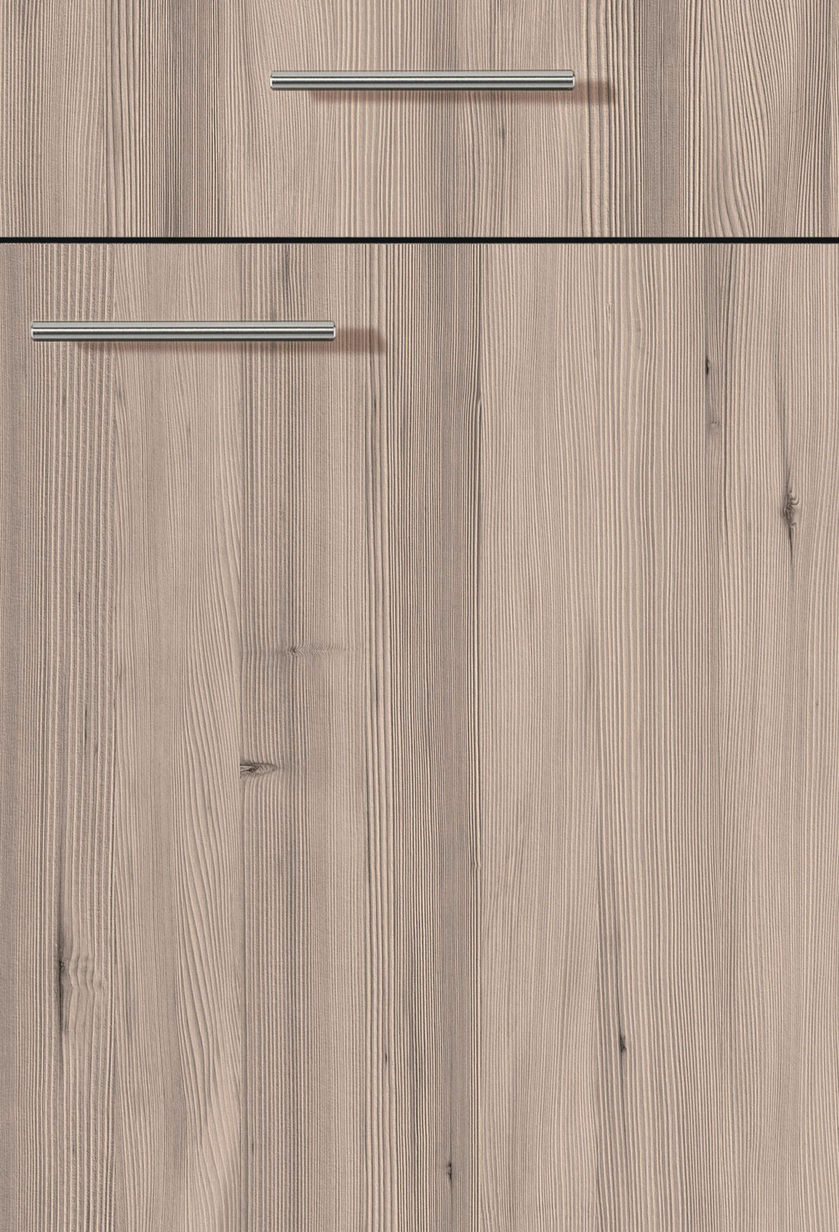 ECKKÜCHE 220/120 cm  in Graphitfarben, Schwarz, Tannenholzfarben  - Chromfarben/Tannenholzfarben, Design, Holzwerkstoff/Metall (220/120cm) - Xora