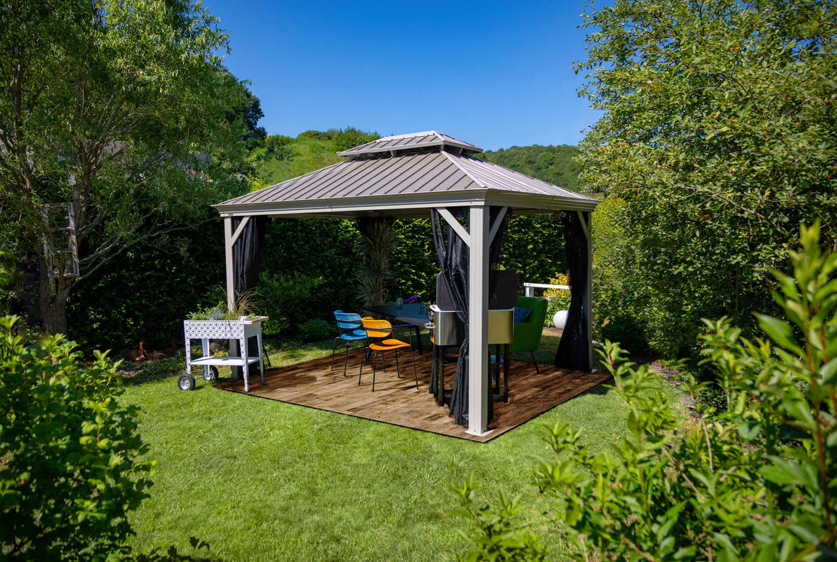 PAVILLON 483/307/363 cm   - Champagner, Basics, Metall (483/307/363cm)