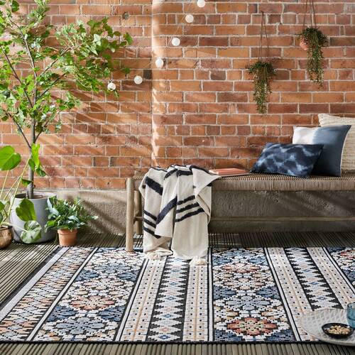VONKAJŠÍ KOBEREC, 120/170 cm, tmavomodrá - tmavomodrá, Basics, textil (120/170cm)