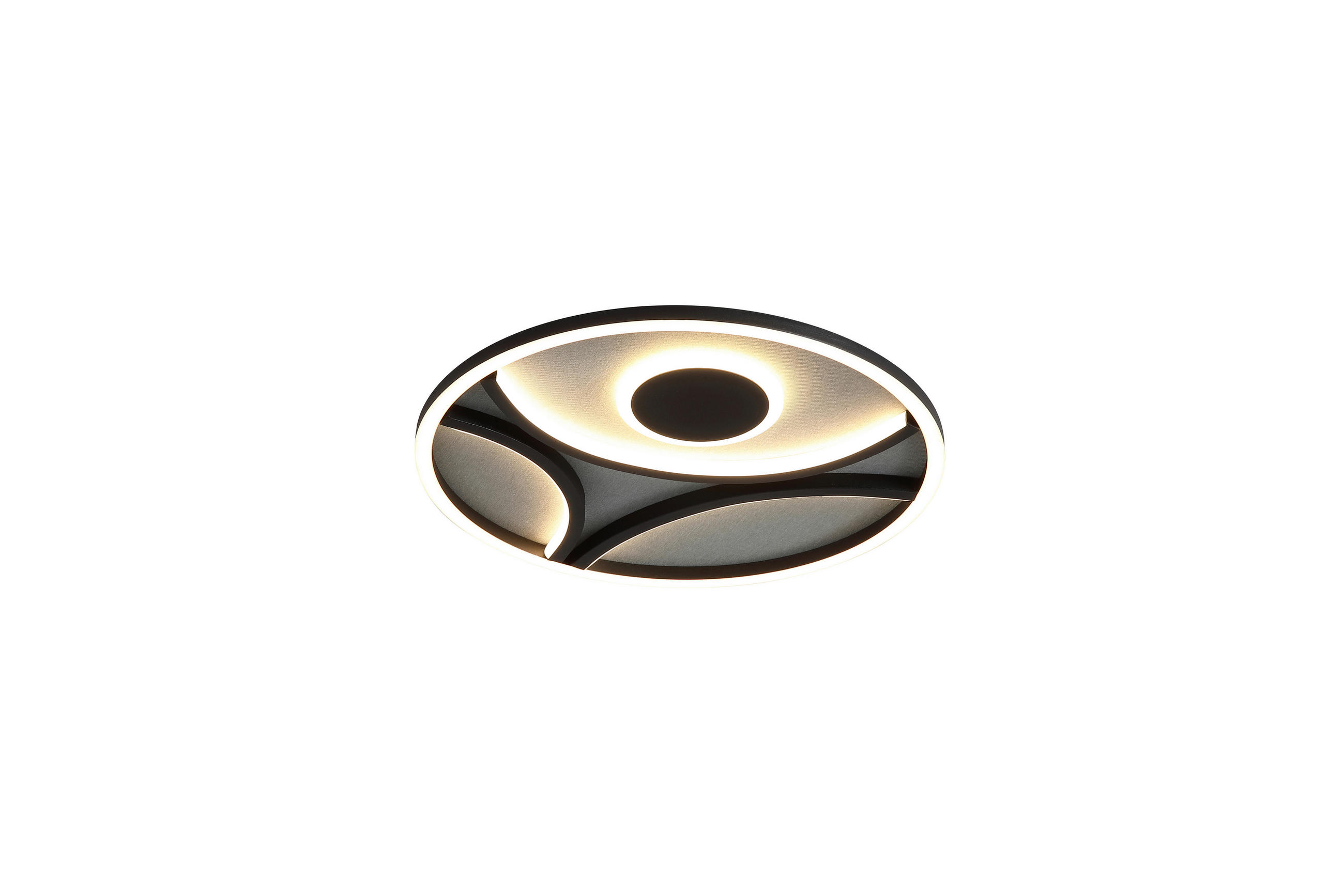 PLAFONIERĂ CU LED - alb/negru, Basics, plastic/metal (39/5cm)