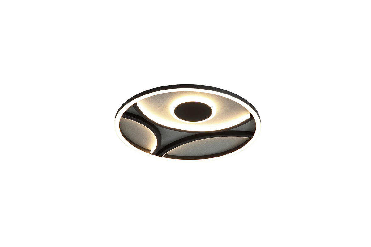 PLAFONIERĂ CU LED - alb/negru, Basics, plastic/metal (39/5cm)