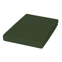 SPANNBETTTUCH Jersey 150/200 cm  - Olivgrün, Basics, Textil (150/200cm) - Janine
