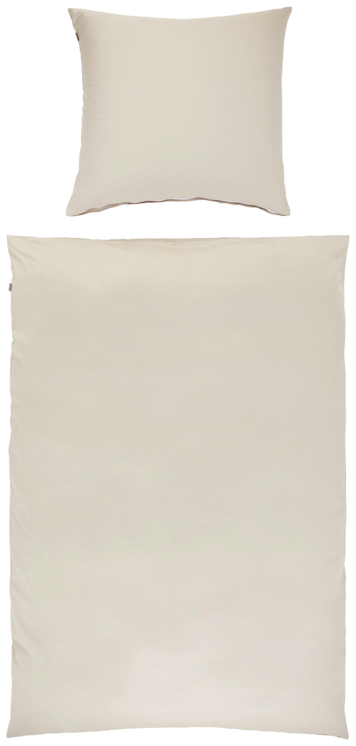 OBOUSTRANNÉ POVLEČENÍ, satén, krémová, bílá, béžová, 135/200 cm - bílá/krémová, Design, textil (135/200cm) - Musterring