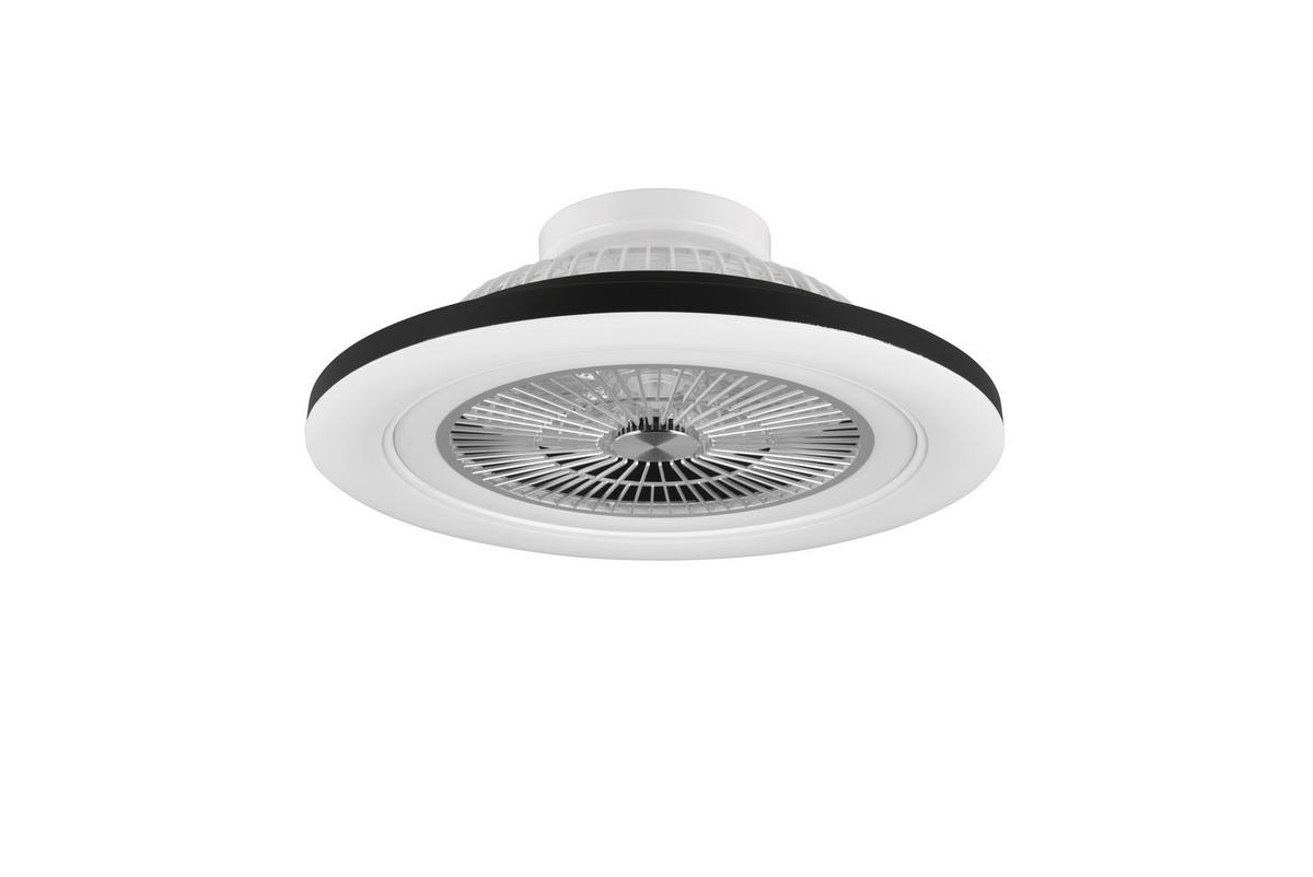 STROPNÝ VENTILÁTOR, 58/20 cm  - priehľadné/čierna, Basics, plast (58/20cm) - Mican