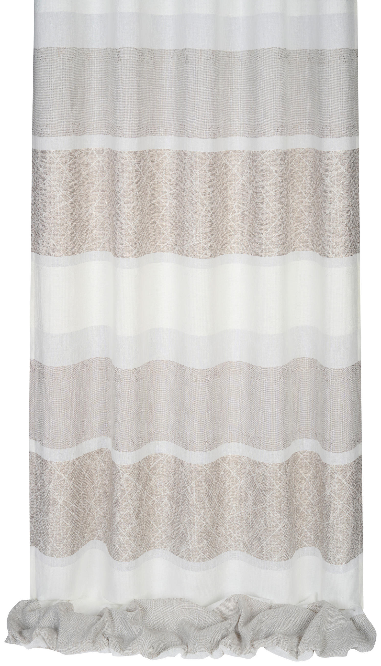 DEKOSTOFF per lfm halbtransparent  - Beige, KONVENTIONELL, Textil (140cm) - Esposa