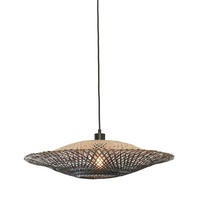 VISEČA SVETILKA  GOOD&MOJO    60/60/15 cm        60 W  - črna/naravne barve, Trend (60/60/15cm) - Good & Mojo