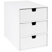 FIÓKOS TÁROLÓ  - fehér, Basics, karton/papír (16/25,2/20,5cm)